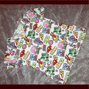 Super Hero scrub top